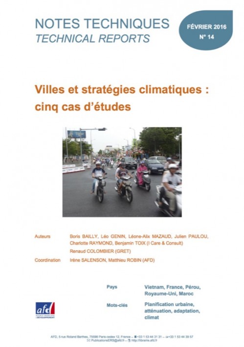[Publication] Villes et stratégies climatiques : cinq cas d’études - AFD