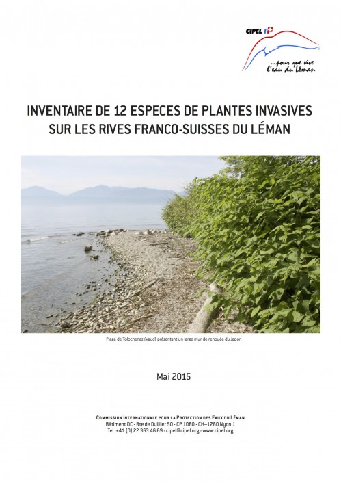 [Publication] Inventaire de 12 espèces de plantes invasives sur les rives franco-suisses du Léman - Cipel