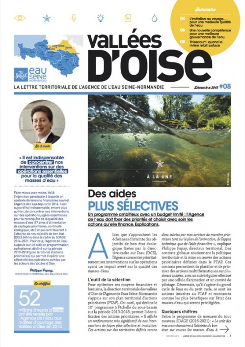 [Publication] La lettre territoriale de l'Agence de l'eau Seine-Normandie - Vallées d'Oise