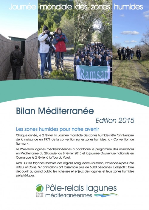 [Publication] Bilan des Journées mondiales des zones humides 2015 en Méditerranée - Pôle-relais lagunes méditerranéennes