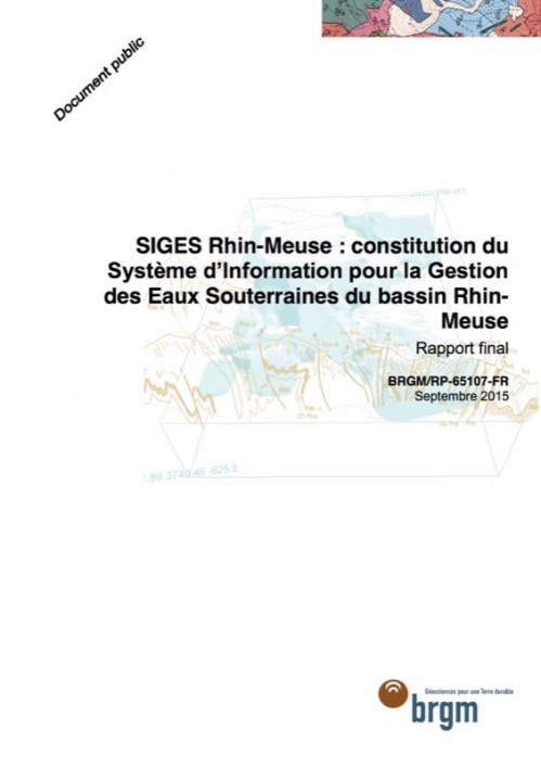 [Publication] SIGES Rhin-Meuse : constitution du Système d'Information pour la Gestion des Eaux Souterraines du bassin Rhin-Meuse, Rapport final