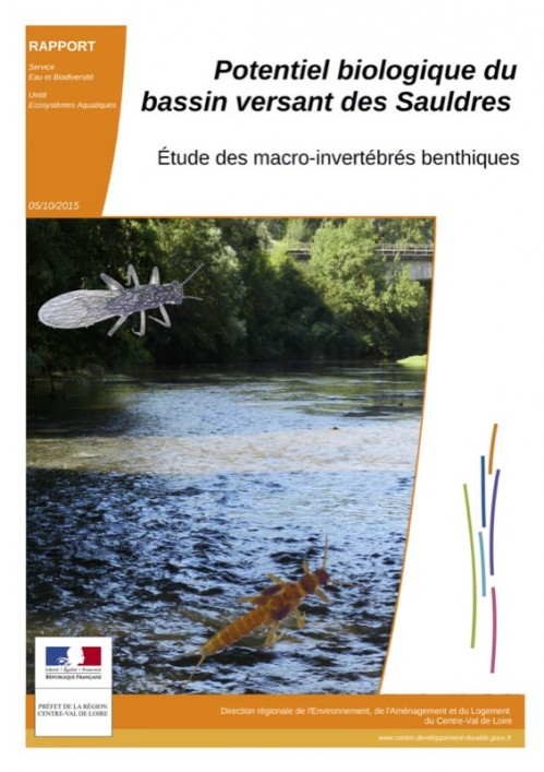 [Publication] Potentiel biologique du bassin versant des Sauldres : étude des macro-invertébrés benthiques