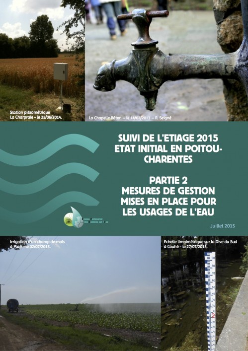 [Publication] Edit'eau : bilan initial de l'étiage 2015 en Poitou-Charentes