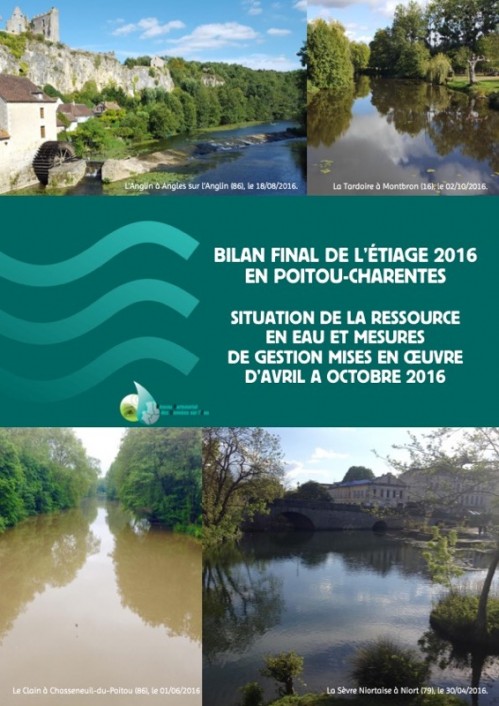 [Publication] Bilan final de l'étiage 2016 en Poitou-Charentes