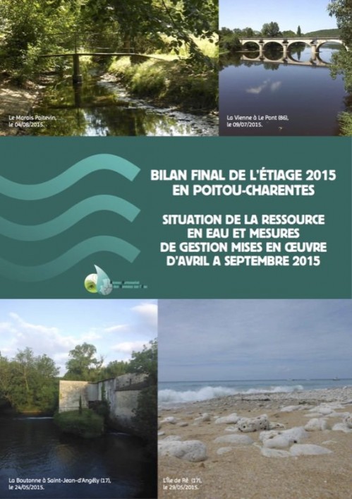 [Publication] Sortie des bilans de l'étiage 2015 en Poitou-Charentes et en Aquitaine