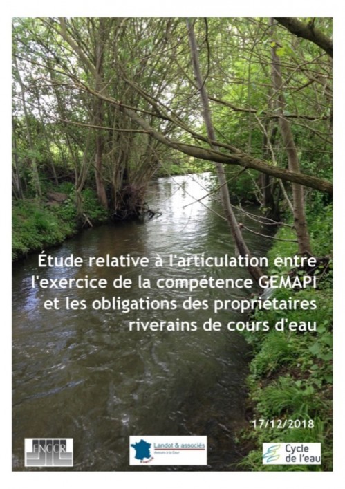 [Publication] Etude relative à l'articulation entre l'exercice de la compétence GEMAPI et les obligations des propriétaires riverains de cours d'eau
