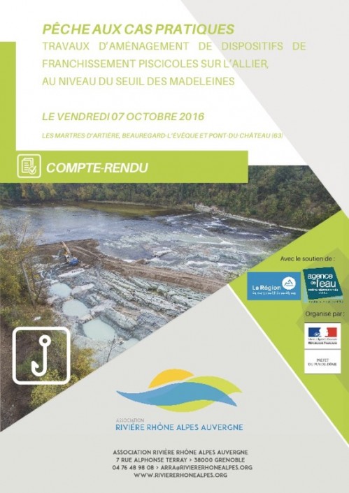 [Publication] Travaux d’aménagement de dispositifs de franchissement piscicoles sur l’Allier - Association Rivière Rhône-Alpes