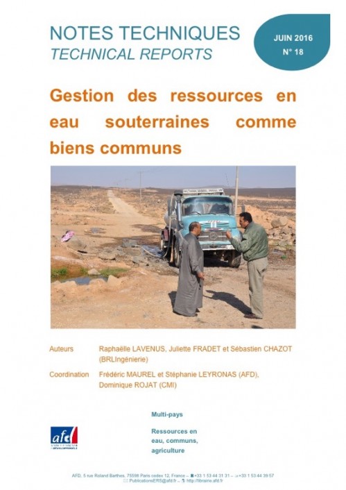[Publication] Gestion des ressources en eau souterraines comme biens communs - AFD