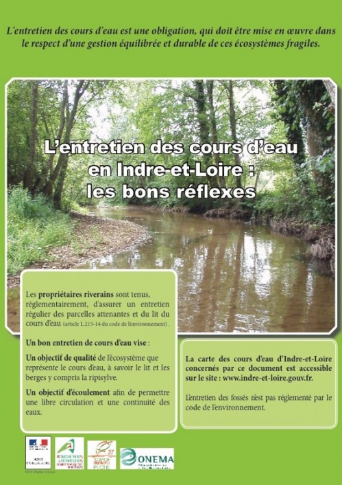 [Publication] Guide d'entretien des cours d'eau - DDT d'Indre-et-Loire