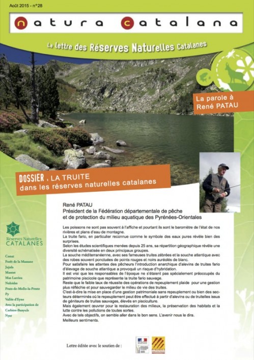 [Publication] La lettre des Réserves Naturelles Catalanes : La truite dans les pyrénées-Orientales