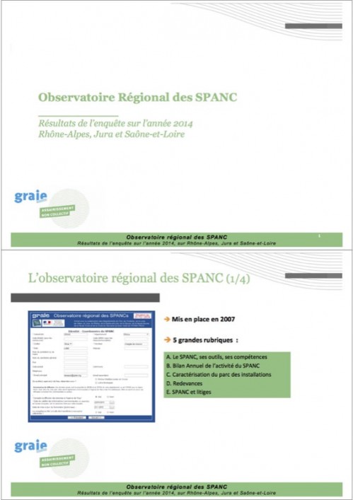 [Publication] Rhône-Alpes - Observatoire des SPANC 2014 : résultat de l'enquête