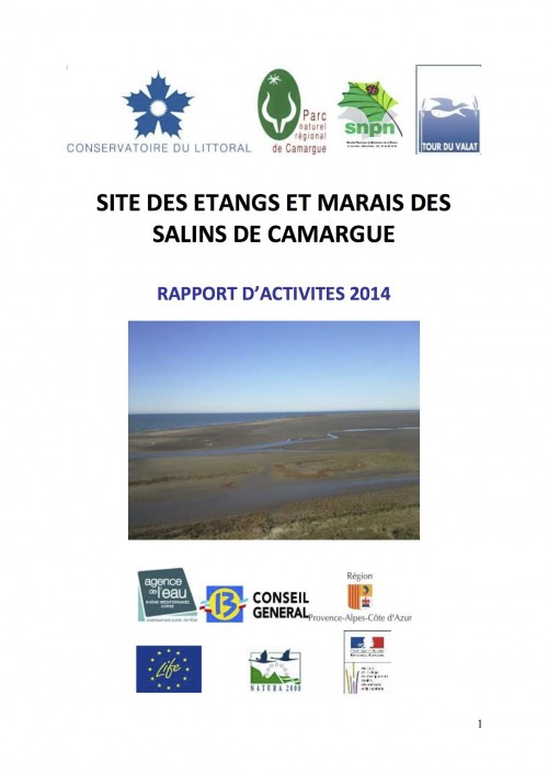 [Publication] Site des étangs et marais des salins de Camargue - Rapport d'activités 2014
