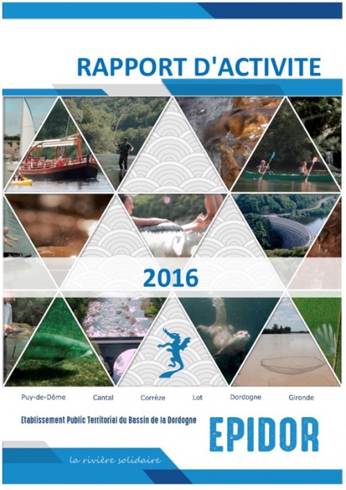 [Publication] Rapport d'activité 2016 - EPIDOR EPTB Dordogne