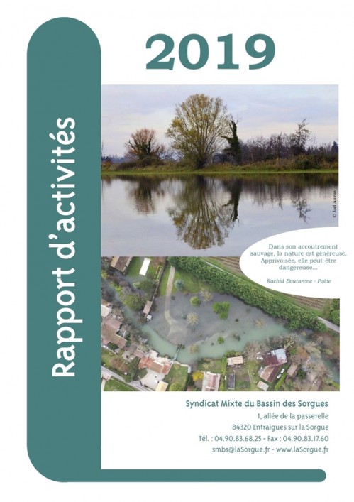 [Publication] Rapport d'activités 2019 du Syndicat Mixte du Bassin des Sorgues