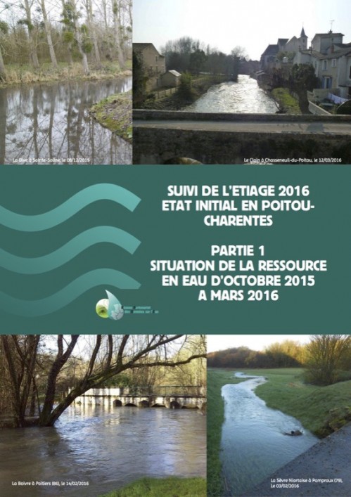 [Publication] Sortie du bilan initial de l'étiage 2016 - Eau en Poitou-Charentes