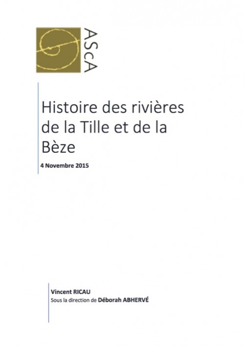 [Publication] Une histoire des cours d'eau du bassin de la Tille - EPTB Saône Doubs