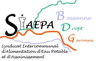 Logo Syndicat Intercommunal d'Alimentation d'Eau Potable et d'Assainissement Bassanne - Dropt - Garonne
