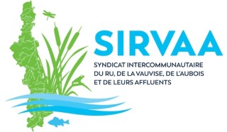 Logo Syndicat Intercommunal du Ru, de la Vauvise, de l'Aubois et de leurs Affluents (SIRVAA)