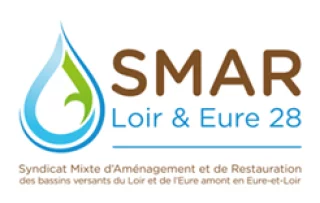 Logo Syndicat mixte d'aménagement et de restauration du bassin du Loir en Eure-et-Loir (SMAR)