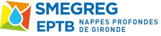 Logo Syndicat mixte d'études et de gestion de la ressource en eau du département de la Gironde (SMEGREG)