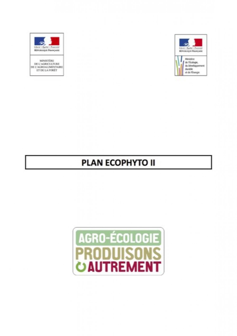 [Publication] Nouvelle version du plan Ecophyto 2015
