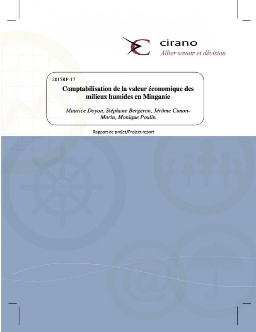 [Publication] Québec - Comptabilisation de la valeur économique des milieux humides en Minganie