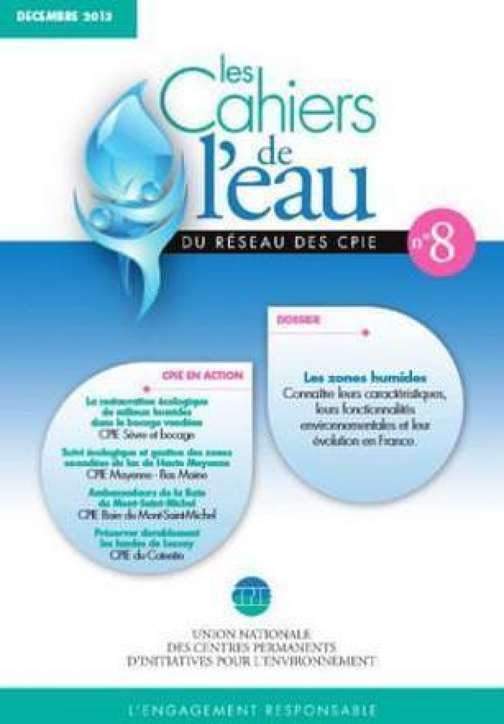 [Publication] Les cahiers de l’eau du réseau des CPIE - Milieux humides