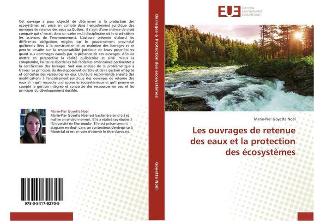 [Quebec] Publication - Les ouvrages de retenue des eaux et la protection des écosystèmes