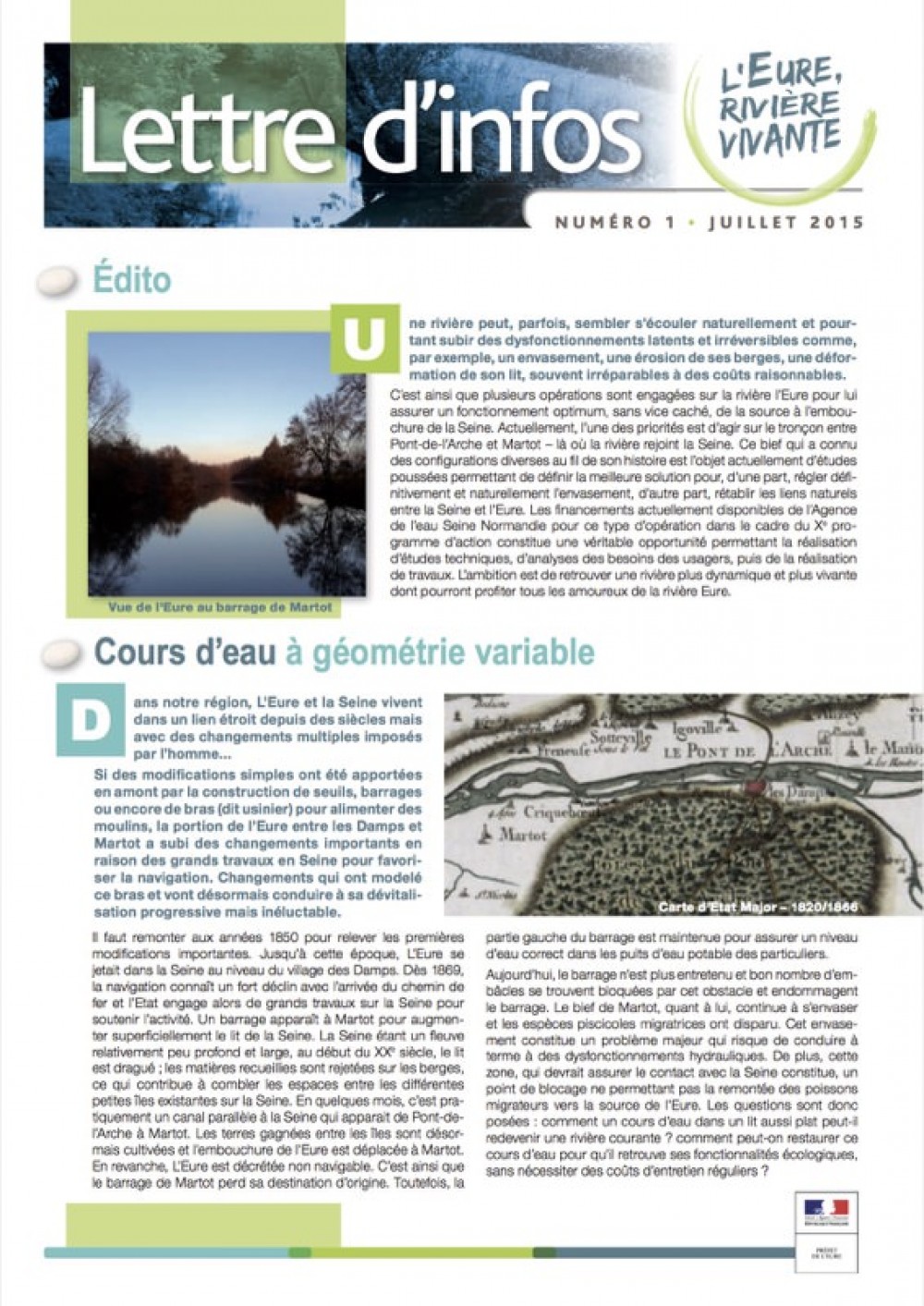 [Publication] Lettre d'infos : Eure, rivière vivante