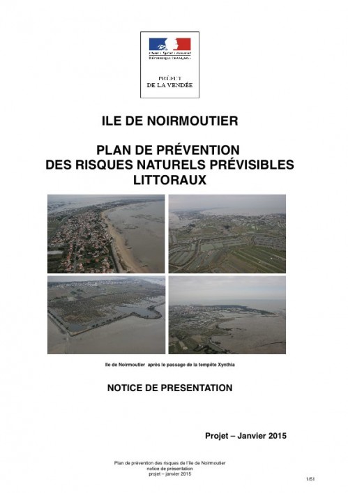 [Publication] Ile de Noirmoutier - Plan de prévention des risques naturels prévisibles littoraux