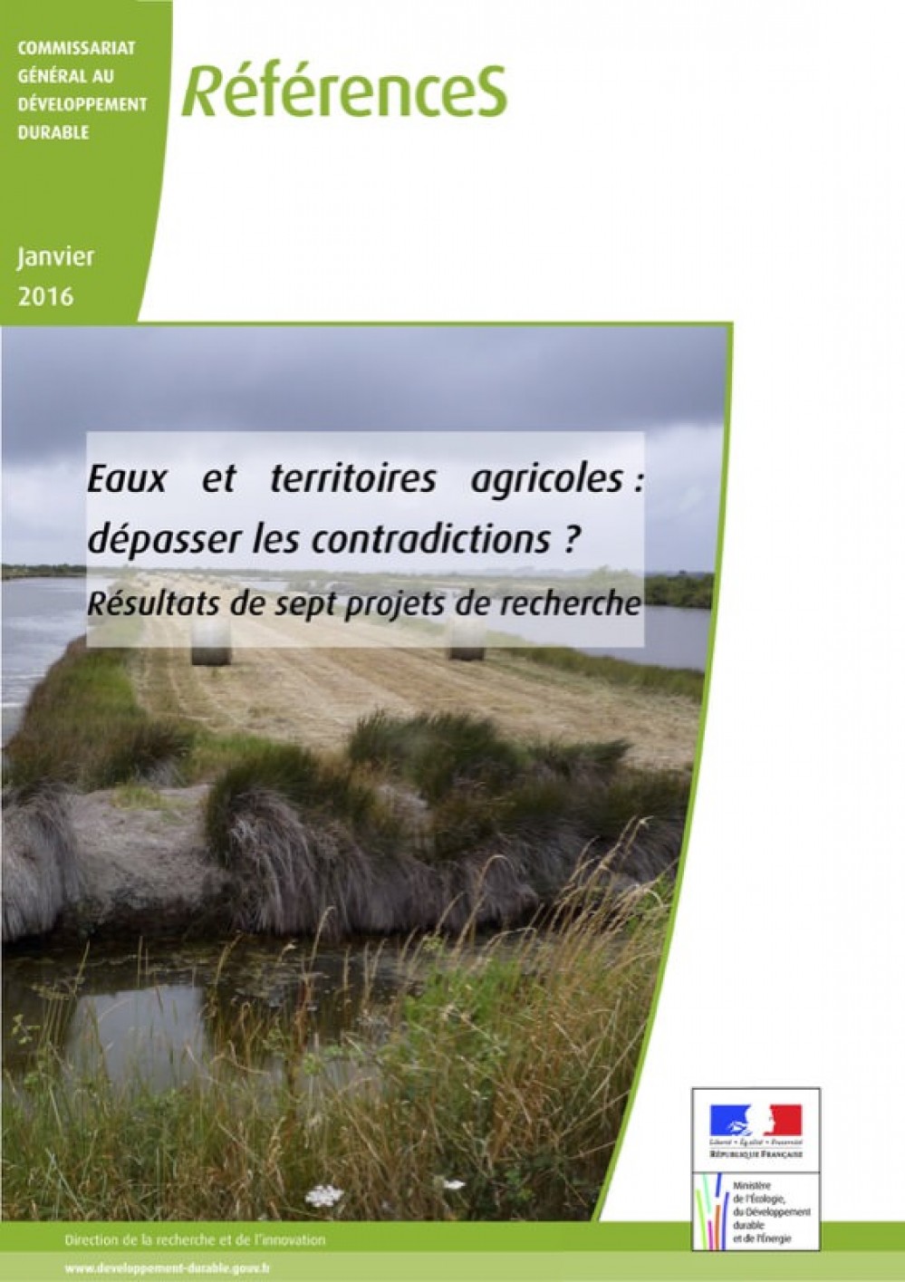 [Publication] Eaux et territoires agricoles : dépasser les contradictions ?