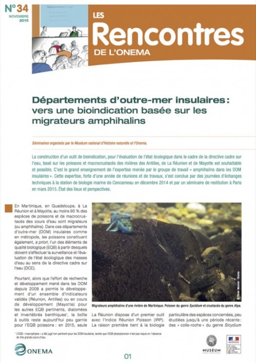 [Publication] La bioindication dans les départements d'outre-mer insulaires - Onema