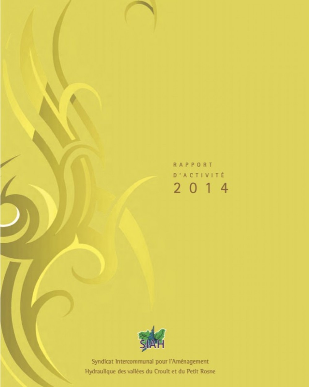 [Publication] Rapport d'activité 2014 - SIAH Croult et Petit Rosne