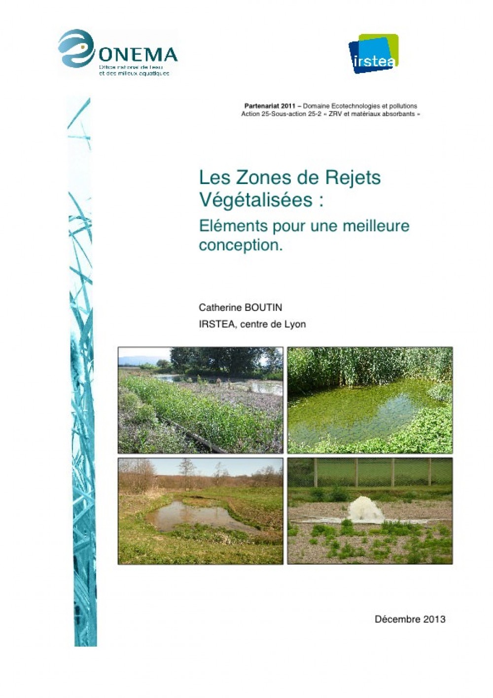 [Publication] Les zones de rejets végétalisées : Eléments pour une meilleure conception - Irstea