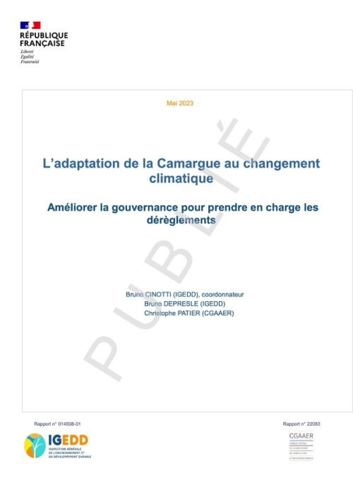 [Publication] L’adaptation de la Camargue au changement climatique - Améliorer la gouvernance pour prendre en charge les dérèglements