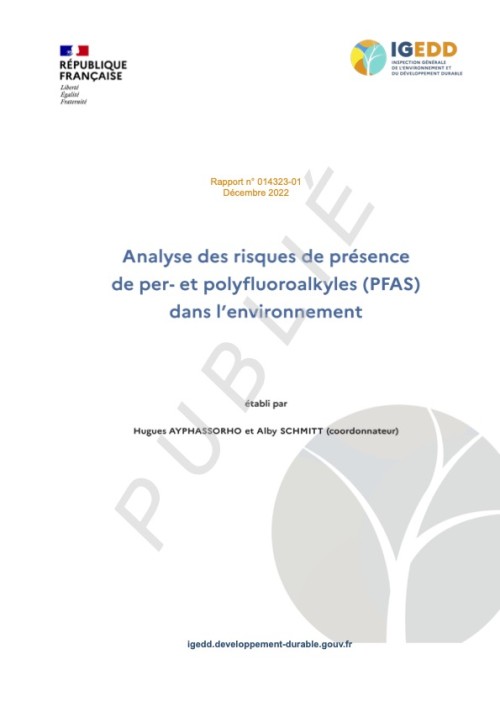 [Publication] Analyse des risques de présence de per- et polyfluoroalkyles (PFAS) dans l’environnement - IGEDD