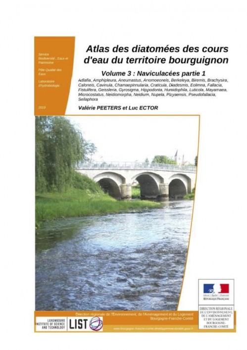 [Publication] Atlas des diatomées des cours d’eau du territoire bourguignon - Volume 3 : Naviculacées partie 1 - DREAL Bourgogne-Franche-Comté