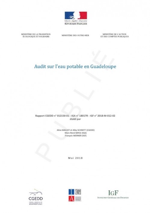 [Publication] Audit sur l'eau potable en Guadeloupe - CGEDD