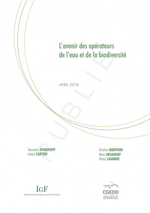 [Publication] L’avenir des opérateurs de l’eau et de la biodiversité - CGEDD