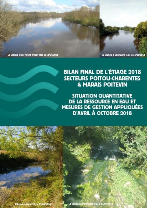 [Publication] Bilan final de l'étiage 2018 Poitou-Charentes et Marais Poitevin