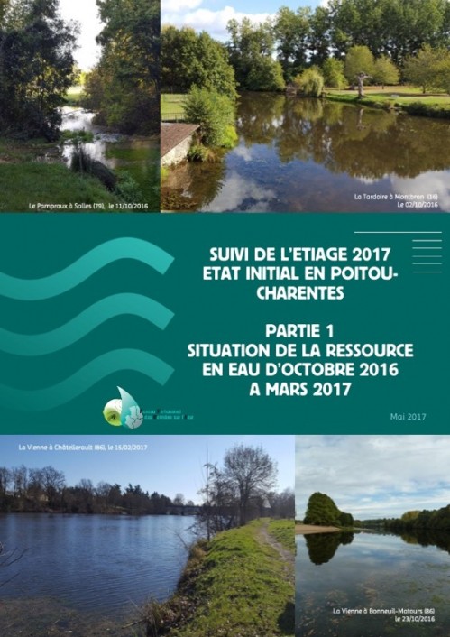 [Publication] Bilan initial de l'étiage 2017 en Poitou-Charentes