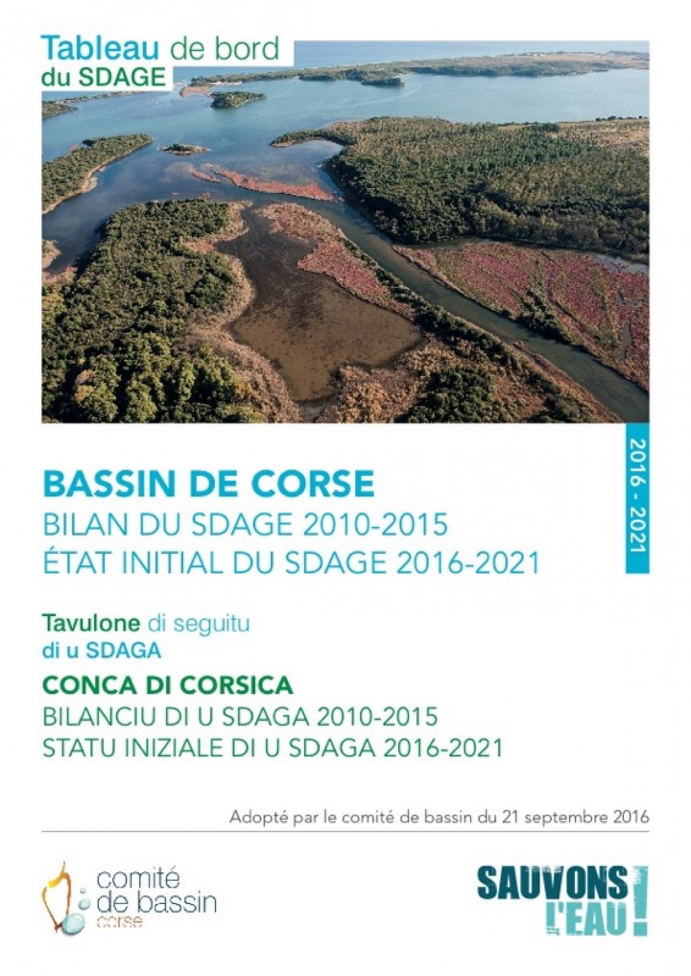 [Publication] Tableau de bord du SDAGE du bassin de Corse