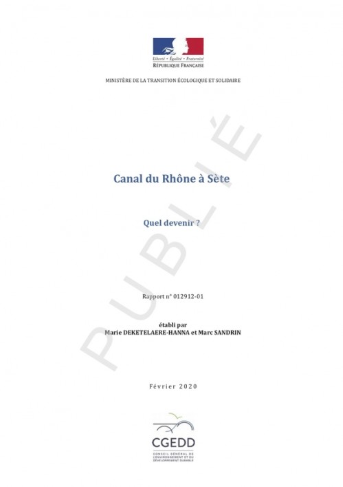 [Publication] Canal du Rhône à Sète : quel devenir ? - CGEDD