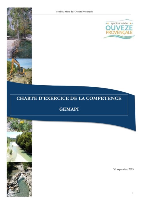 [Publication] Charte d’exercice de la compétence GEMAPI