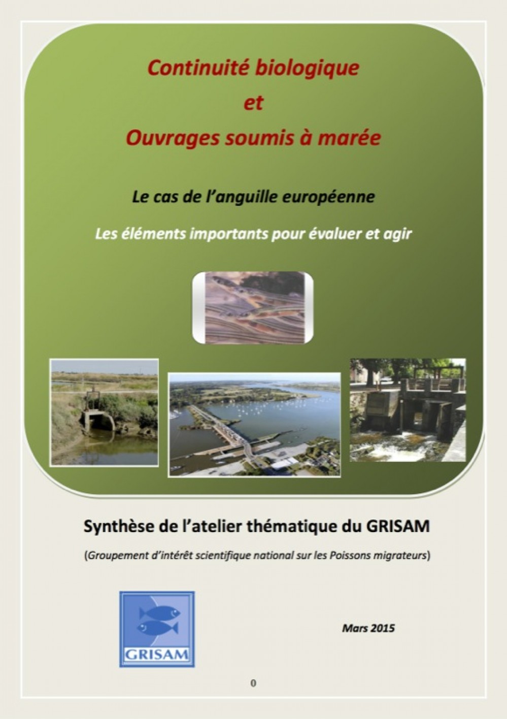 [Publication] Continuité biologique et ouvrages soumis à marée - Trame verte et bleue