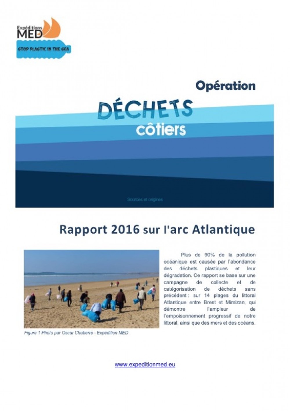 [Publication] L'opération Déchets côtiers, sources et origines - Expédition MED
