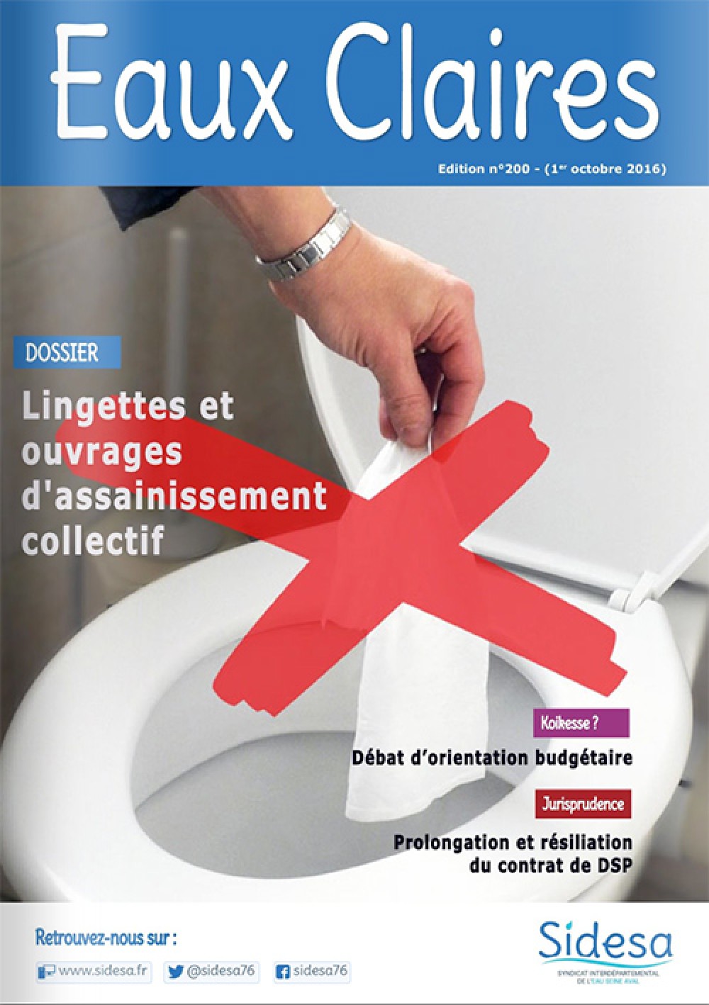 [Publication] Journal Eaux Claires - SIDESA