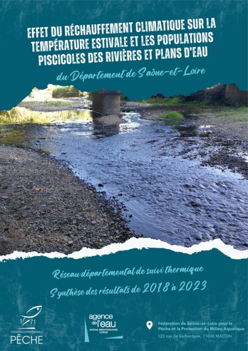 [Publication] Effet du changement climatique sur la température estivale et les populations piscicoles des rivières et plans d'eau du département de Saône-et-Loire