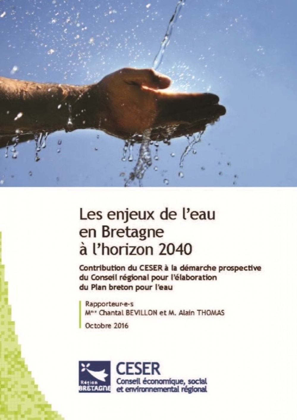 [Publication] Les enjeux de l'eau en Bretagne à l'horizon 2040 : contribution à l'élaboration du Plan breton pour l'eau