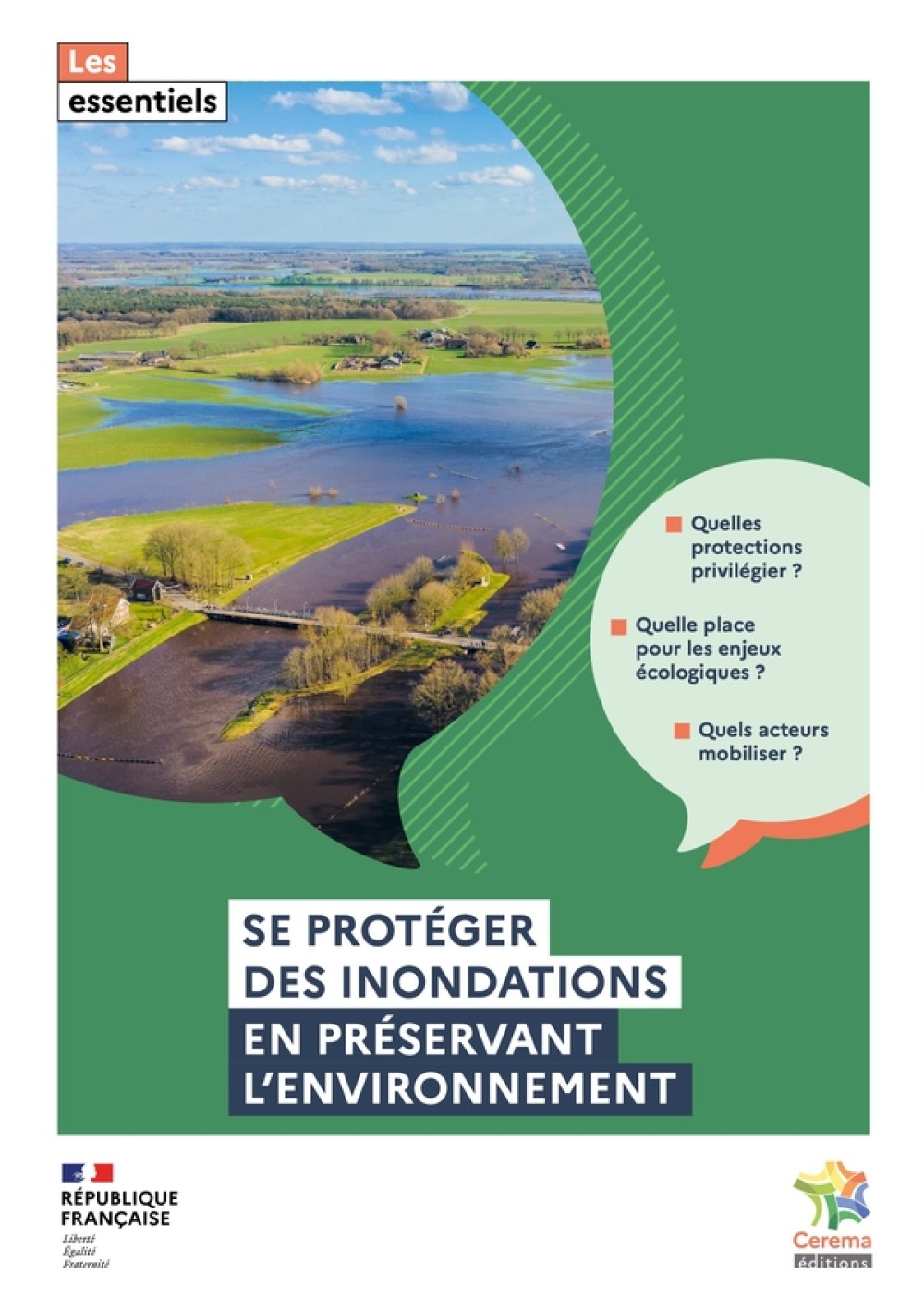 [Publication] Se protéger des inondations en préservant l'environnement : un Essentiel du Cerema pour les collectivités